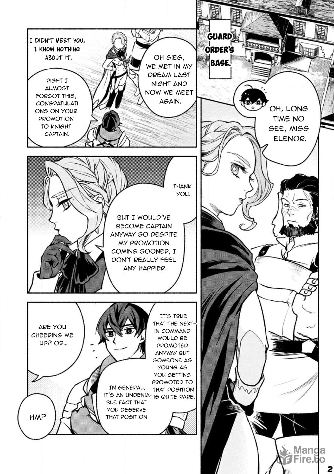 Sono Monban, Saikyou Nitsuki: Tsuihou Sareta Bougyo Ryoku 9999 no Senshi, Outo no Monban Toshite Musou Suru – Chapter 22 page 2