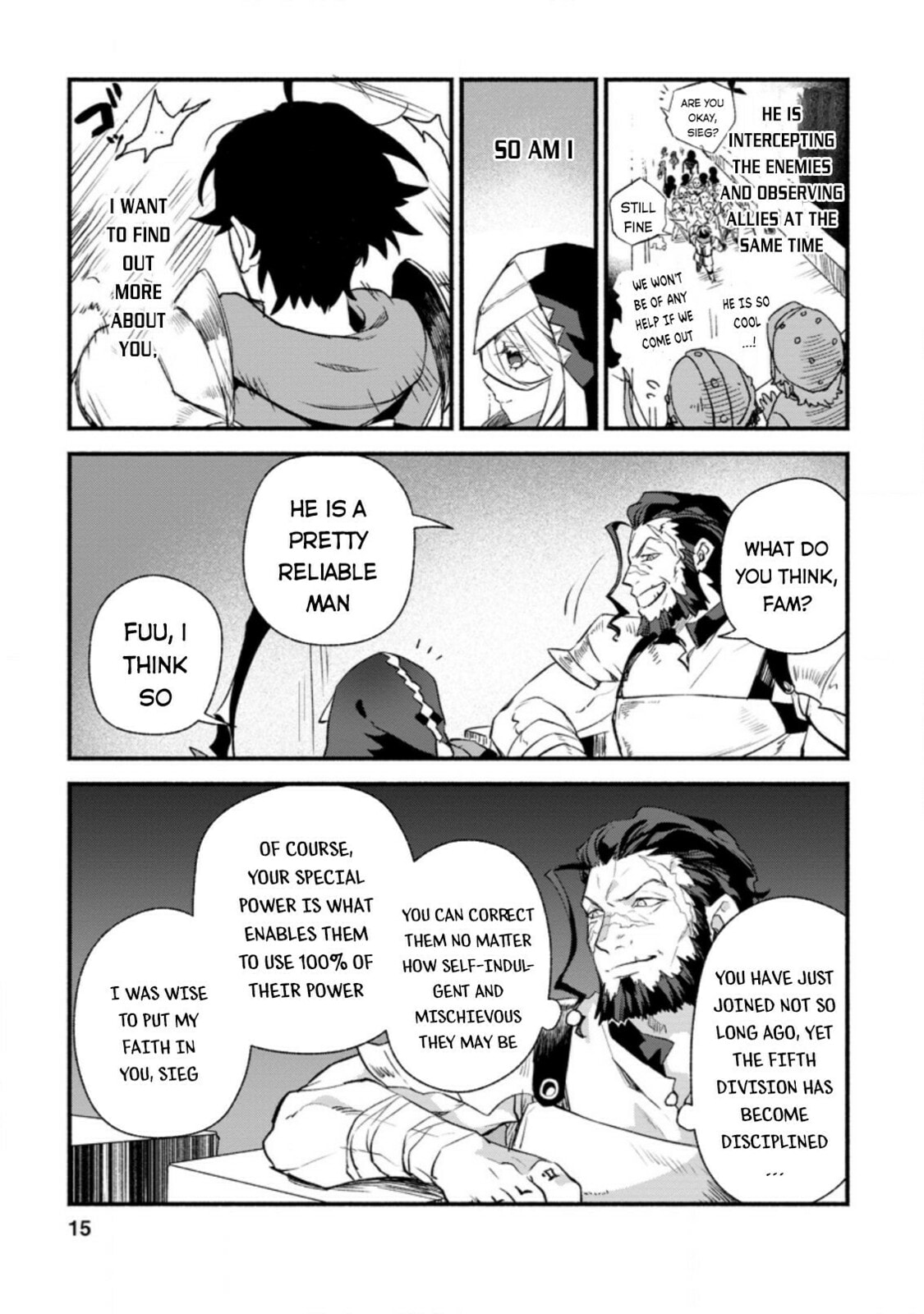 Sono Monban, Saikyou Nitsuki: Tsuihou Sareta Bougyo Ryoku 9999 no Senshi, Outo no Monban Toshite Musou Suru – Chapter 6 page 12