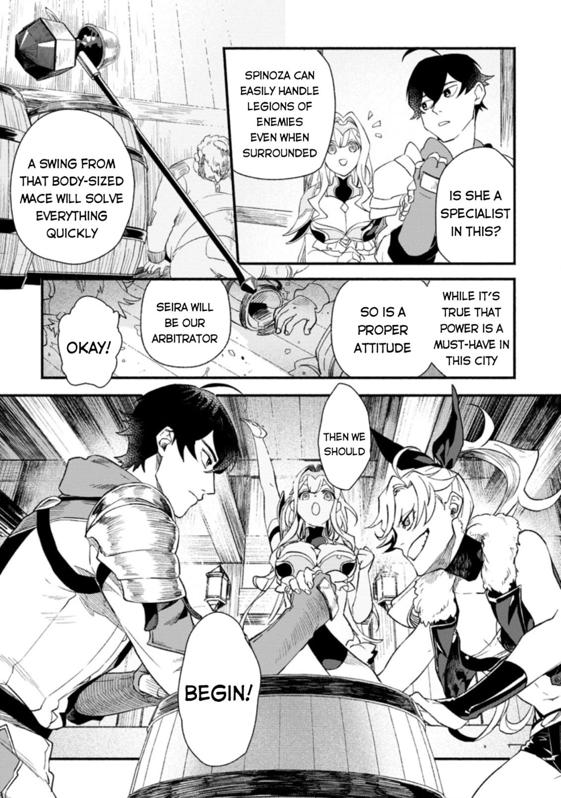 Sono Monban, Saikyou Nitsuki: Tsuihou Sareta Bougyo Ryoku 9999 no Senshi, Outo no Monban Toshite Musou Suru – Chapter 4 page 21