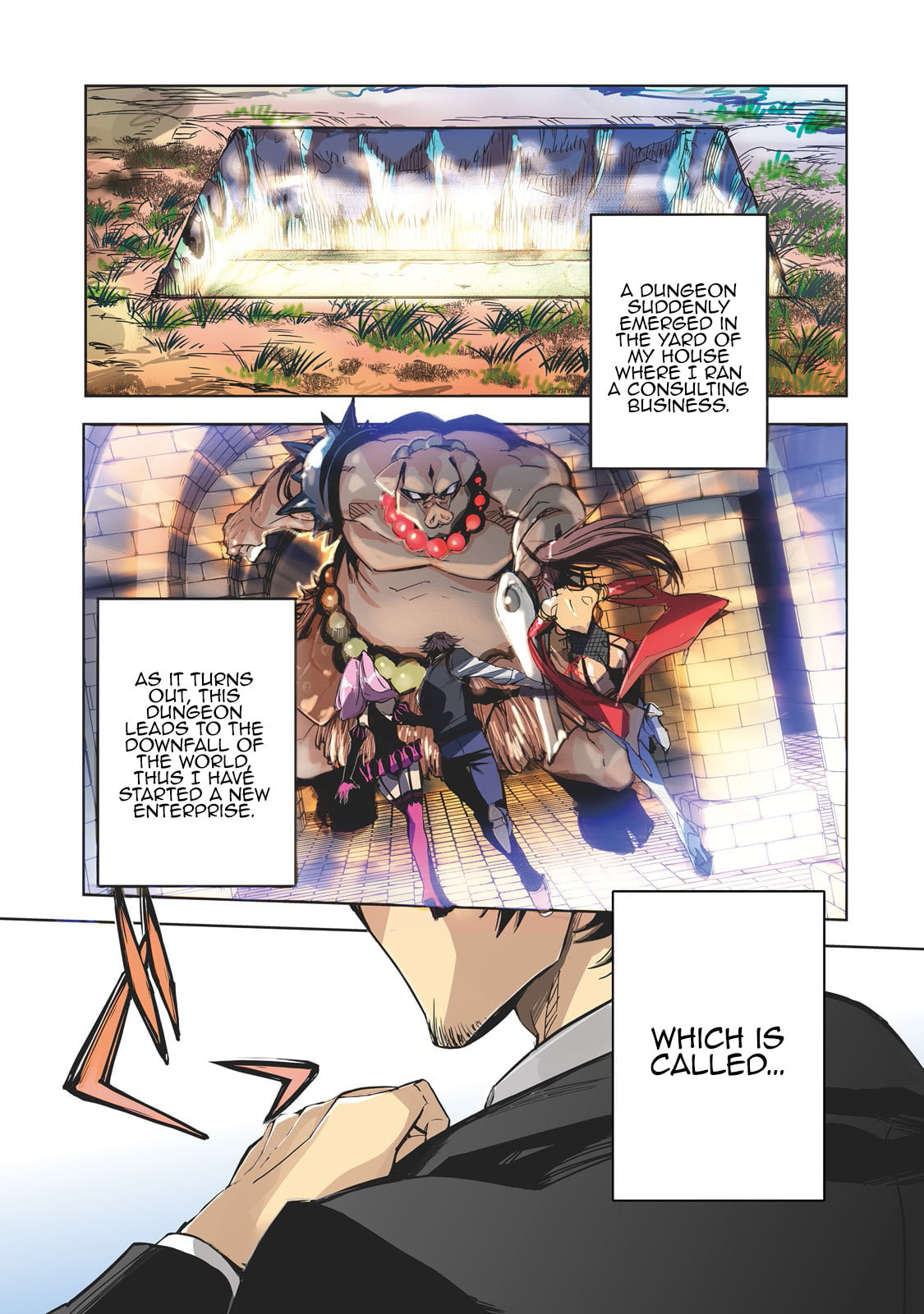 Dungeon Busters: I Am Just Middle-Aged Man, But I Save the World Because of Appeared the Dungeon in My Home Garden. – Chapter 1 page 1