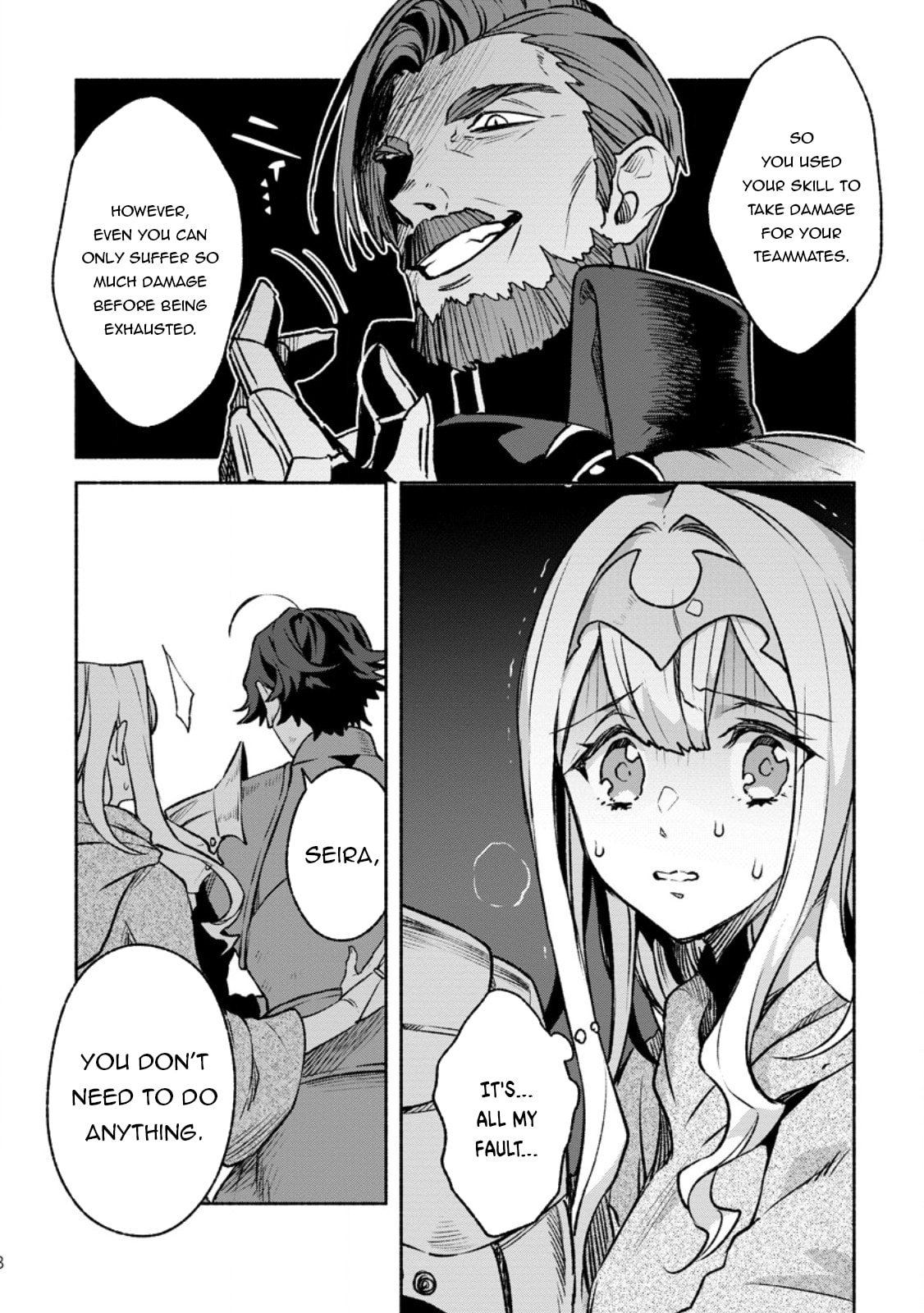 Sono Monban, Saikyou Nitsuki: Tsuihou Sareta Bougyo Ryoku 9999 no Senshi, Outo no Monban Toshite Musou Suru – Chapter 31 page 28